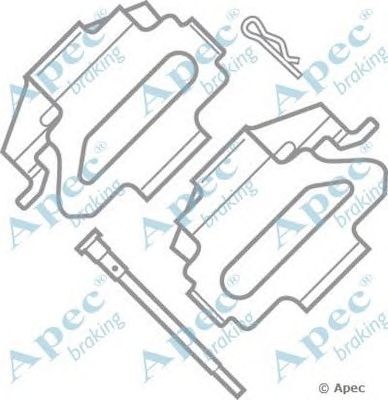 APEC BRAKING kit431 -  Комплектующие, тормозные колодки